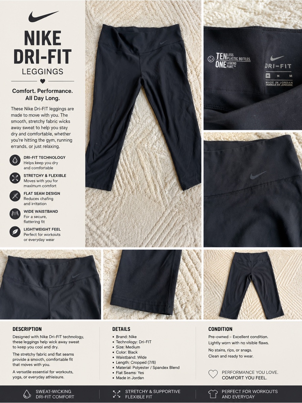 Nike Black Dri-FIT Leggings